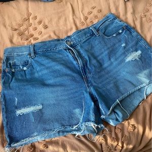 Old Navy slouchy high rise jean shorts